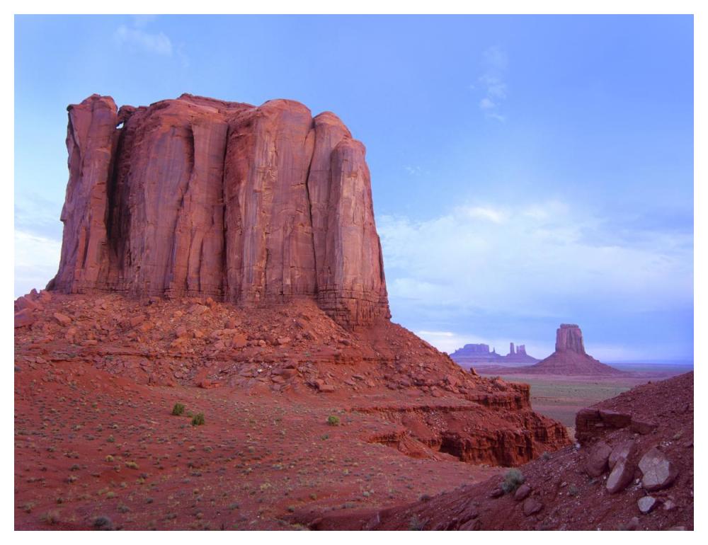 Elephant Butte from North Window viewpoint, Monument Valley, Arizona-Paper Art-50"x38"