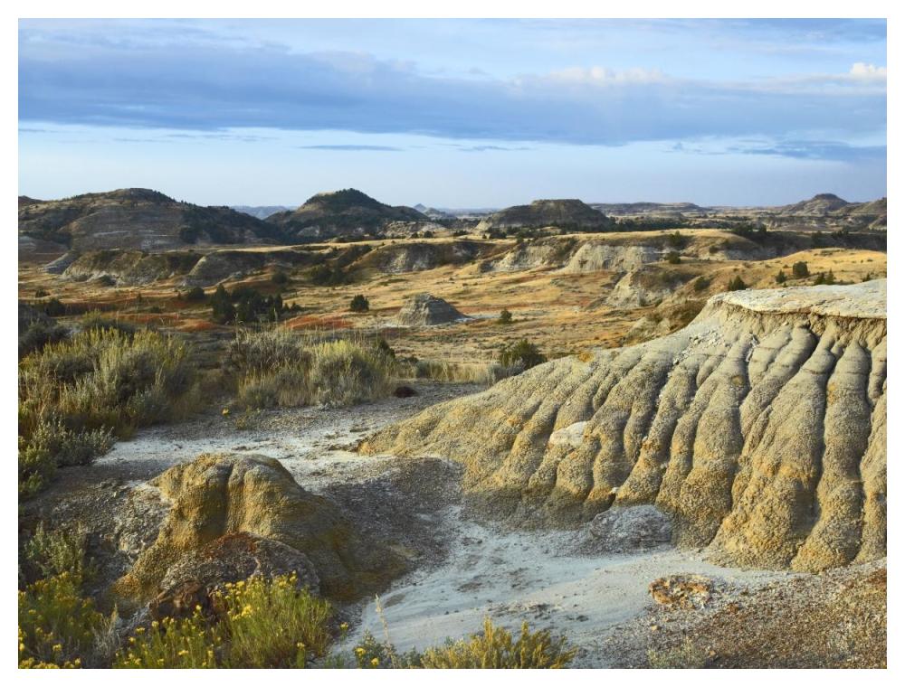 Badlands, South Unit, Theodore Roosevelt National Park, North Dakota-Paper Art-50"x38"