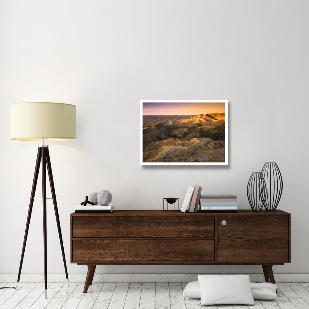 Little Missouri River, Theodore Roosevelt National Park, North Dakota-Paper Art-34&quotx26"