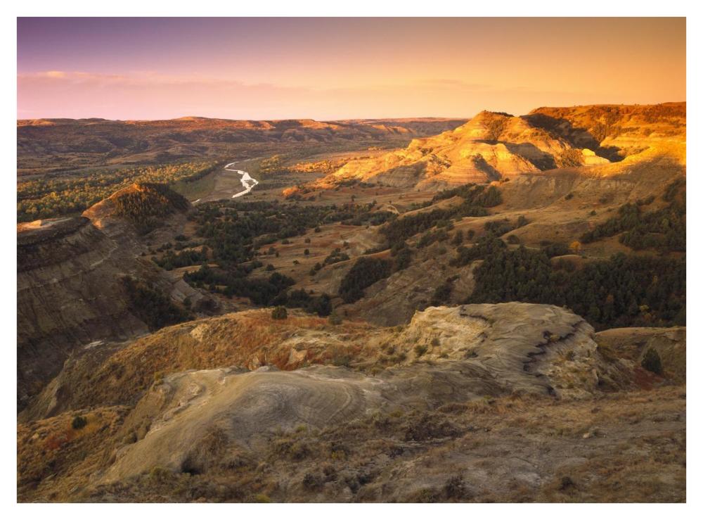 Little Missouri River, Theodore Roosevelt National Park, North Dakota-Paper Art-42"x32"