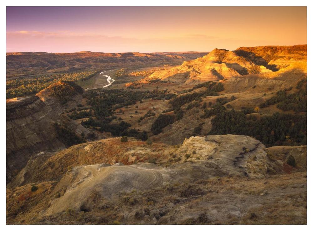 Little Missouri River, Theodore Roosevelt National Park, North Dakota-Paper Art-50"x38"