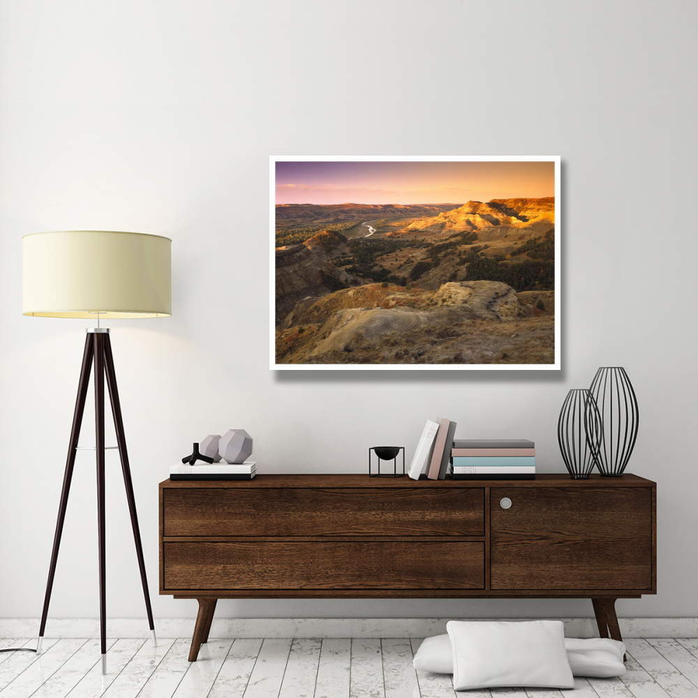 Little Missouri River, Theodore Roosevelt National Park, North Dakota-Paper Art-50&quotx38"