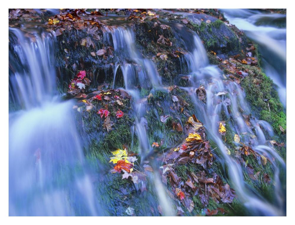 Laurel Creek cascades, Great Smoky Mountains National Park, Tennessee-Paper Art-18"x14"