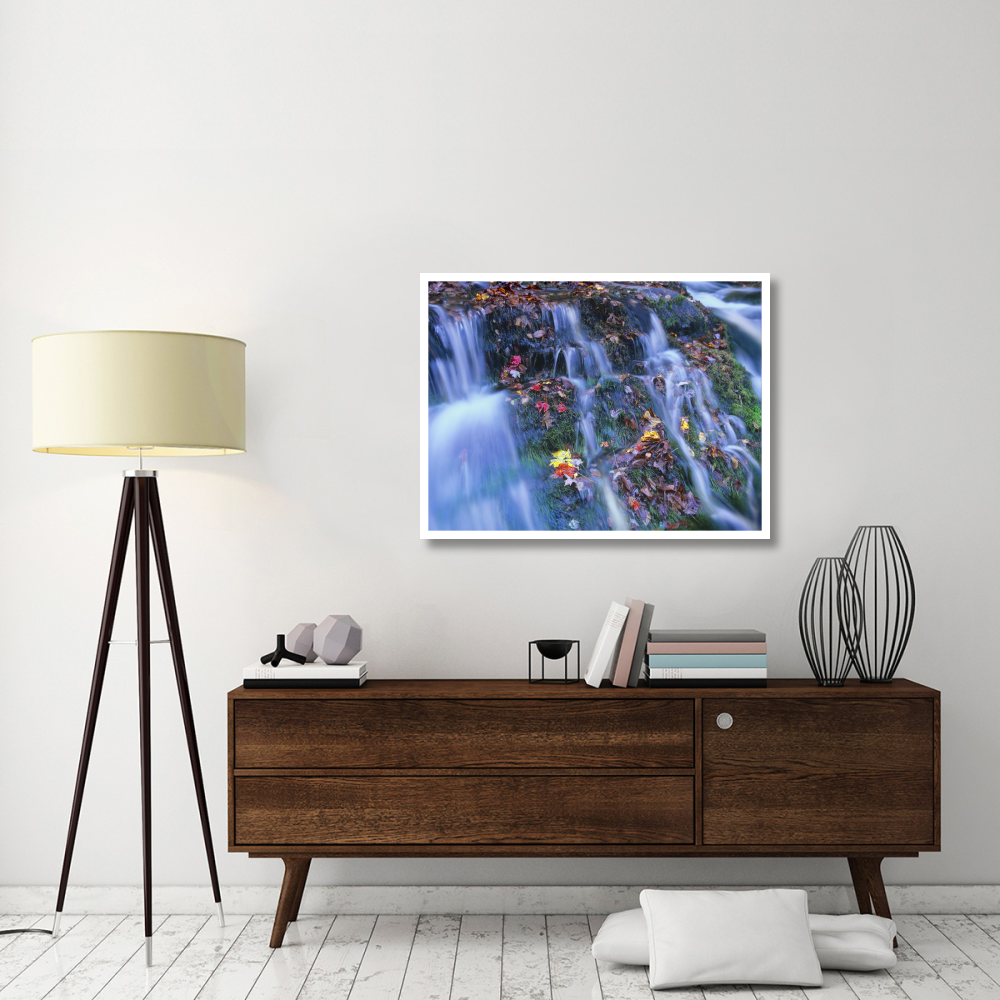 Laurel Creek cascades, Great Smoky Mountains National Park, Tennessee-Paper Art-42&quotx32"