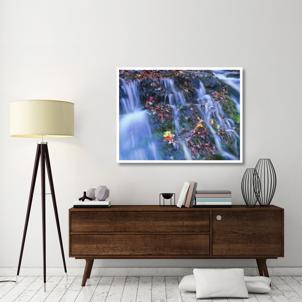 Laurel Creek cascades, Great Smoky Mountains National Park, Tennessee-Paper Art-50&quotx38"