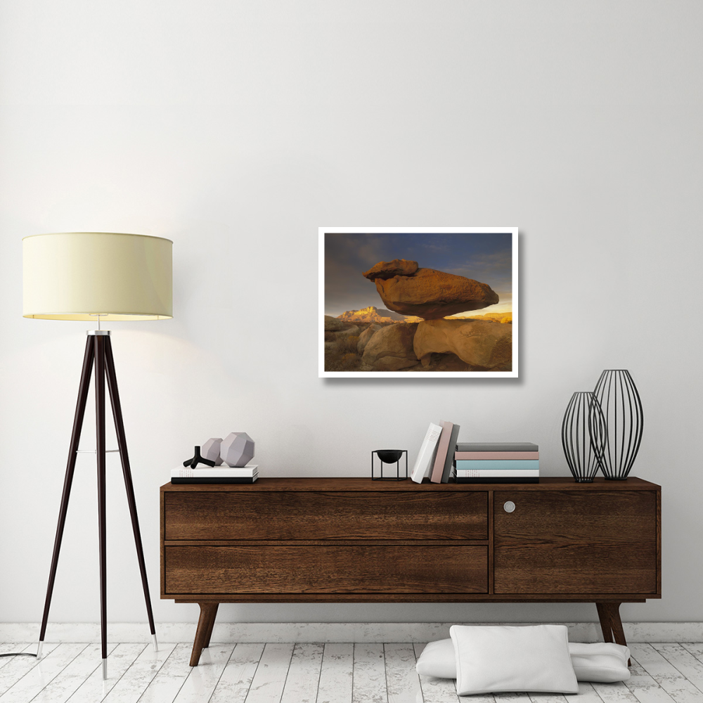 El Capitan and Balanced Rock, Guadalupe Mountains National Park, Texas-Paper Art-34&quotx26"
