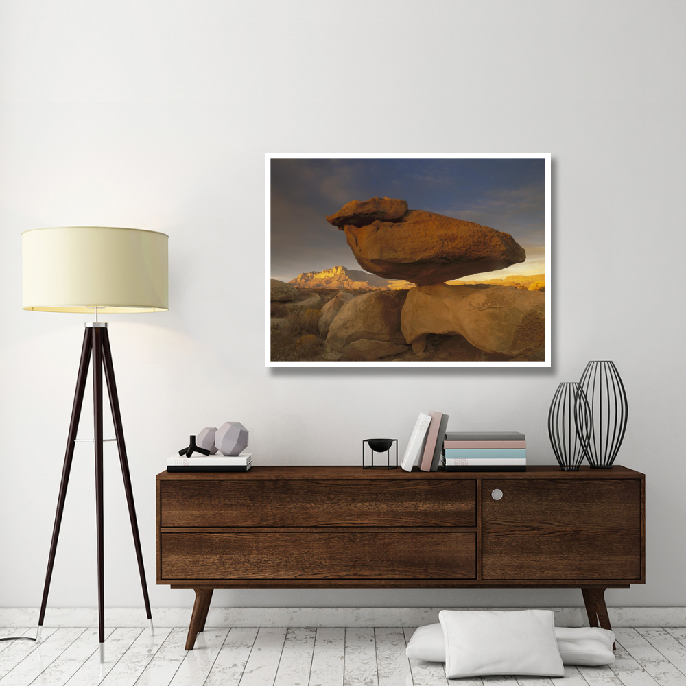 El Capitan and Balanced Rock, Guadalupe Mountains National Park, Texas-Paper Art-50&quotx38"