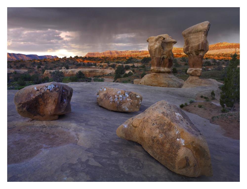 Devil's Garden sandstone formations, Escalante National Monument, Utah-Paper Art-18"x14"