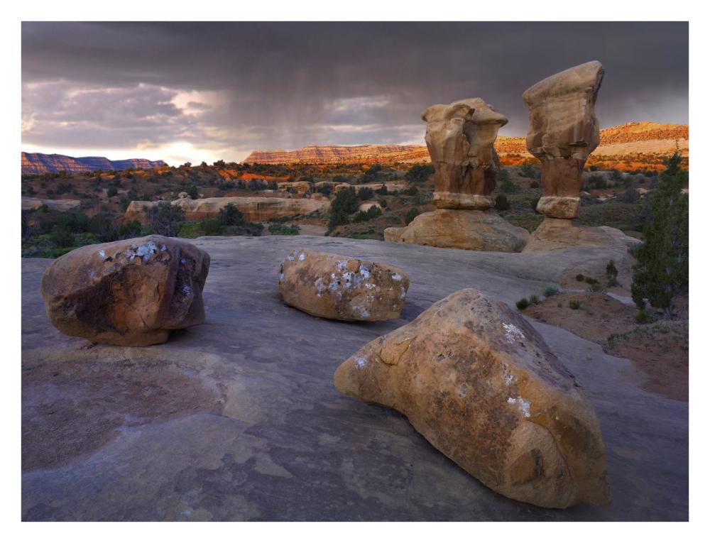 Devil's Garden sandstone formations, Escalante National Monument, Utah-Paper Art-34"x26"