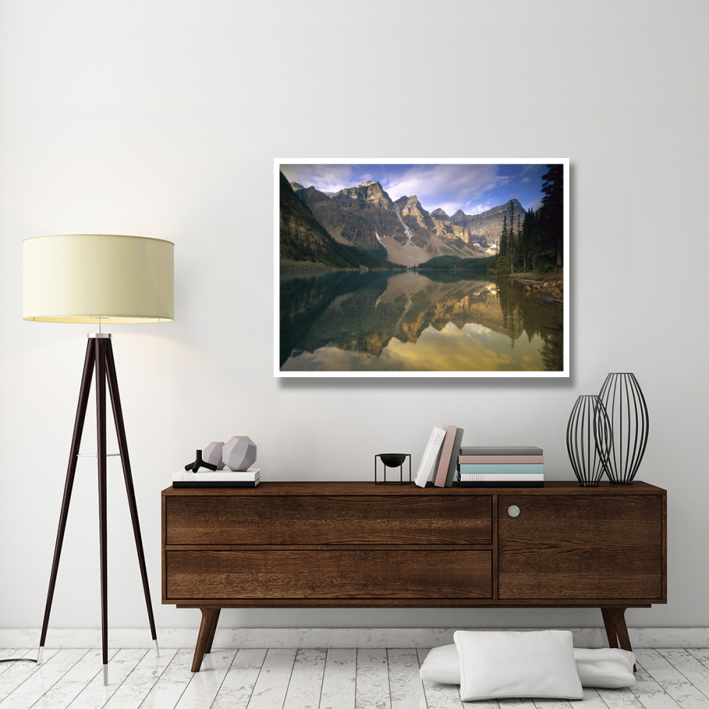 Wenkchemna peaks and moraine lake, Banff National Park, Alberta, Canada-Paper Art-50&quotx38"