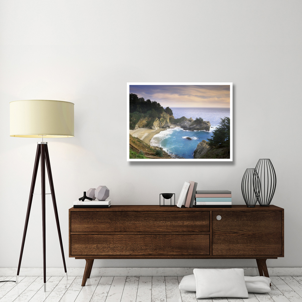 McWay Cove and McWay Falls, Julia Pfieffer-Burns State Park, California-Paper Art-42&quotx32"