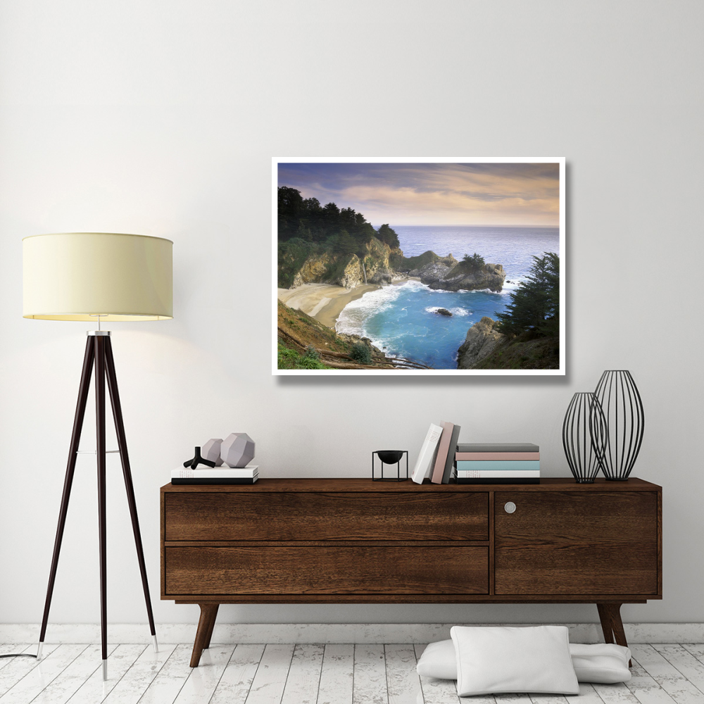 McWay Cove and McWay Falls, Julia Pfieffer-Burns State Park, California-Paper Art-50&quotx38"