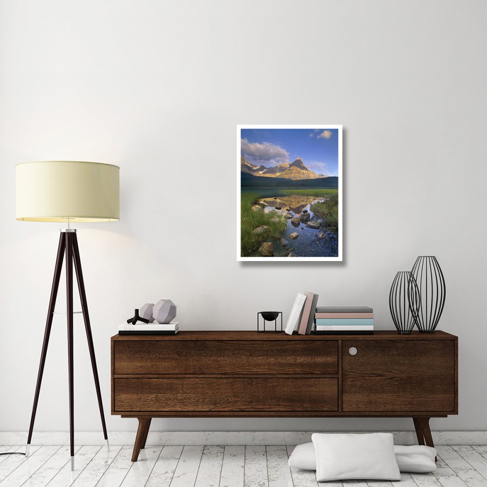 Mount Chephren and Waterfowl Lake, Banff National Park, Alberta, Canada-Paper Art-26&quotx34"