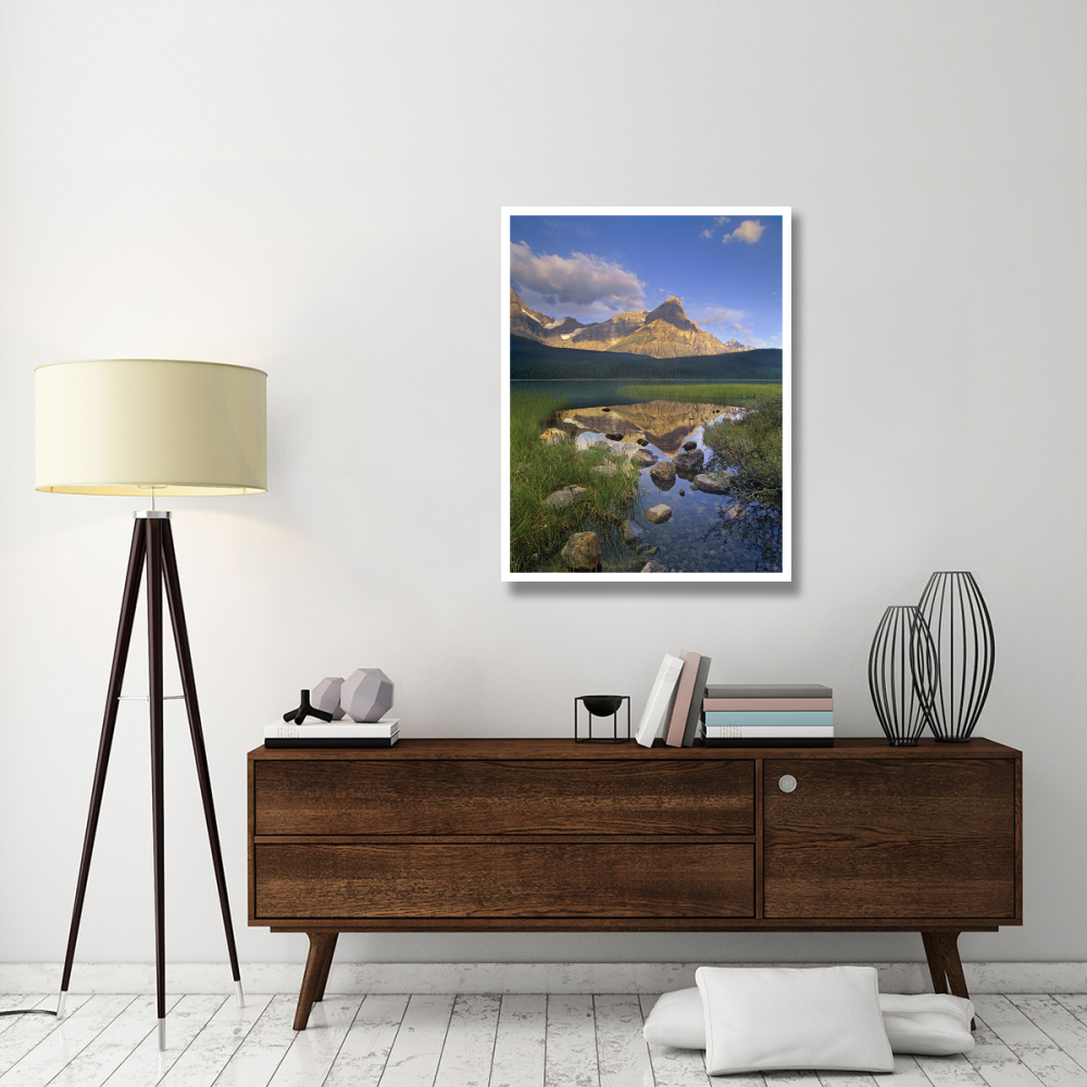 Mount Chephren and Waterfowl Lake, Banff National Park, Alberta, Canada-Paper Art-32&quotx42"