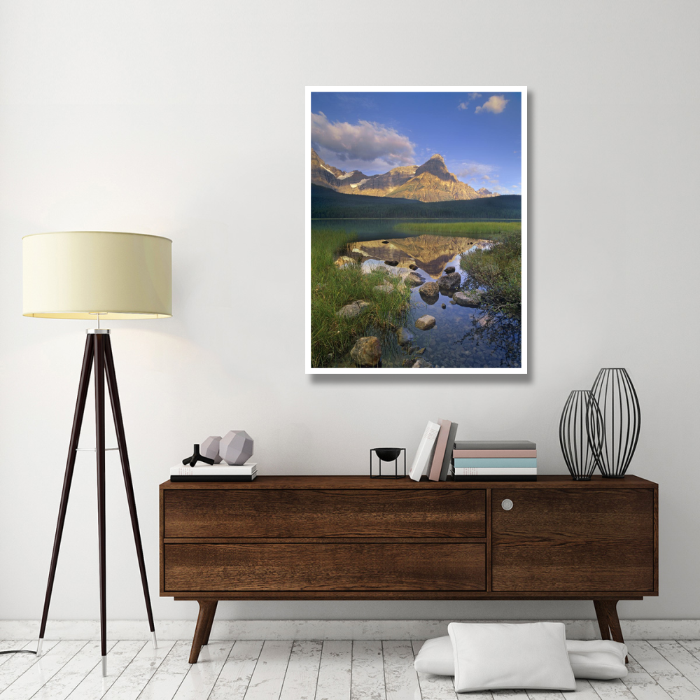 Mount Chephren and Waterfowl Lake, Banff National Park, Alberta, Canada-Paper Art-38&quotx50"