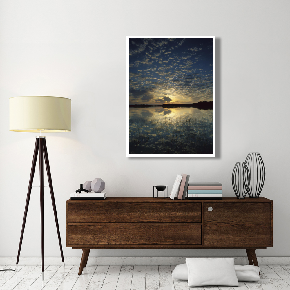 American Alligator in Nine-mile Pond, Everglades National Park, Florida-Paper Art-38&quotx50"