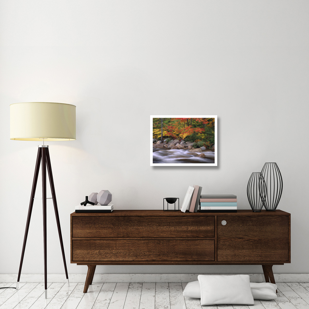 Autumn along Swift River, White Mountains National Forest, New Hampshire-Paper Art-26&quotx20"