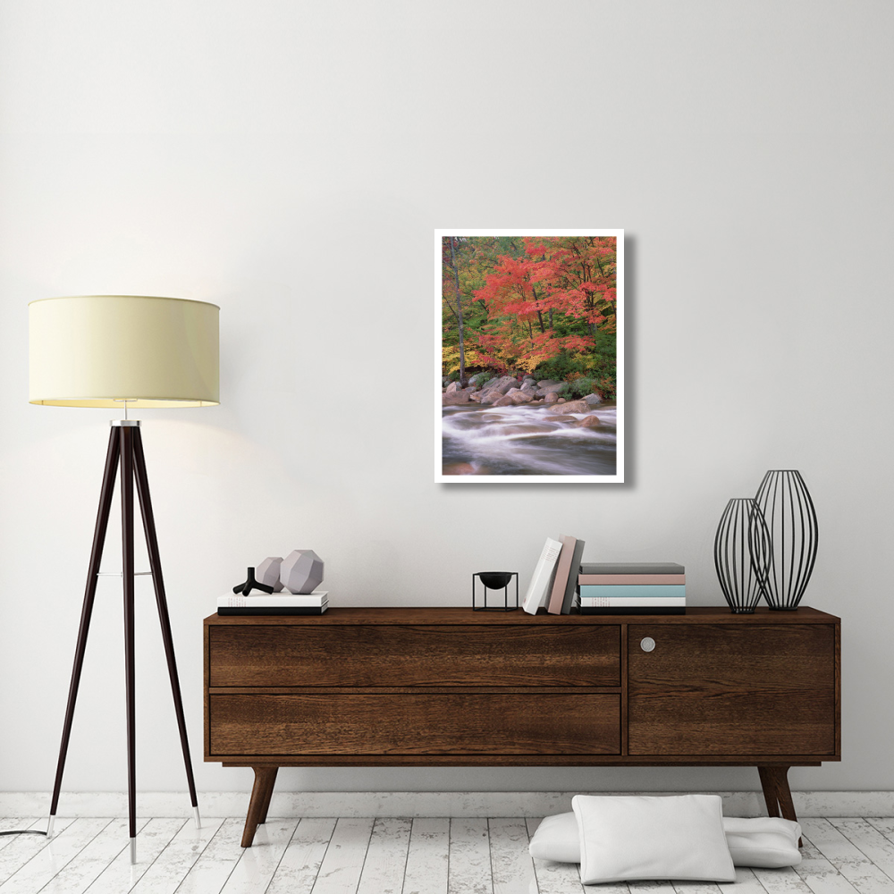 Autumn along Swift River, White Mountains National Forest, New Hampshire-Paper Art-26&quotx34"
