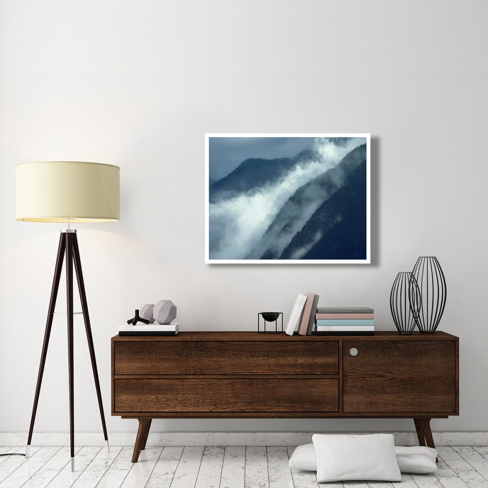 Mist rising in the Cascade Mountains near Hope, British Columbia, Canada-Paper Art-42&quotx32"