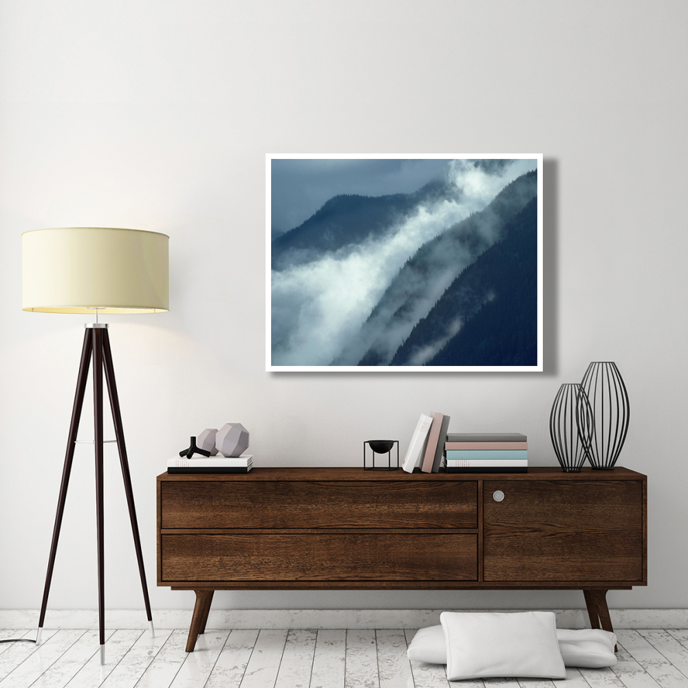 Mist rising in the Cascade Mountains near Hope, British Columbia, Canada-Paper Art-50&quotx38"