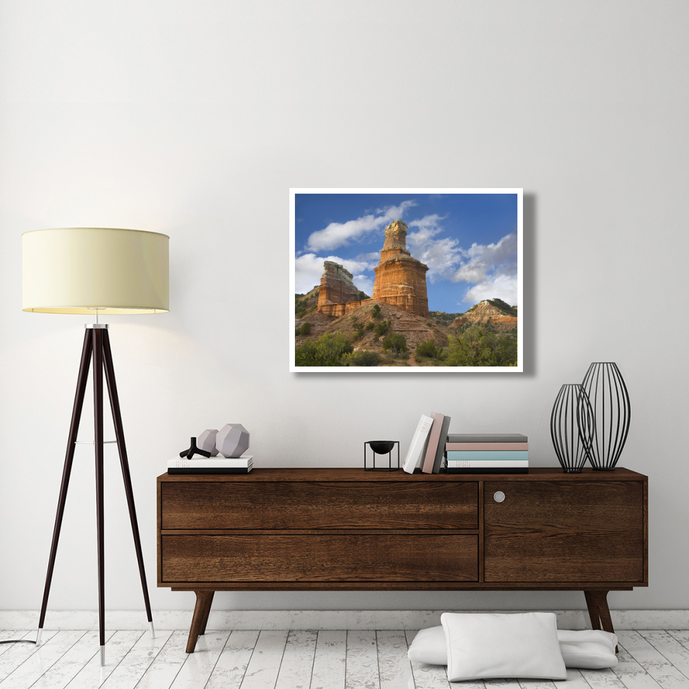 Rock formation called the Lighthouse, Palo Duro Canyon State Park, Texas-Paper Art-42&quotx32"