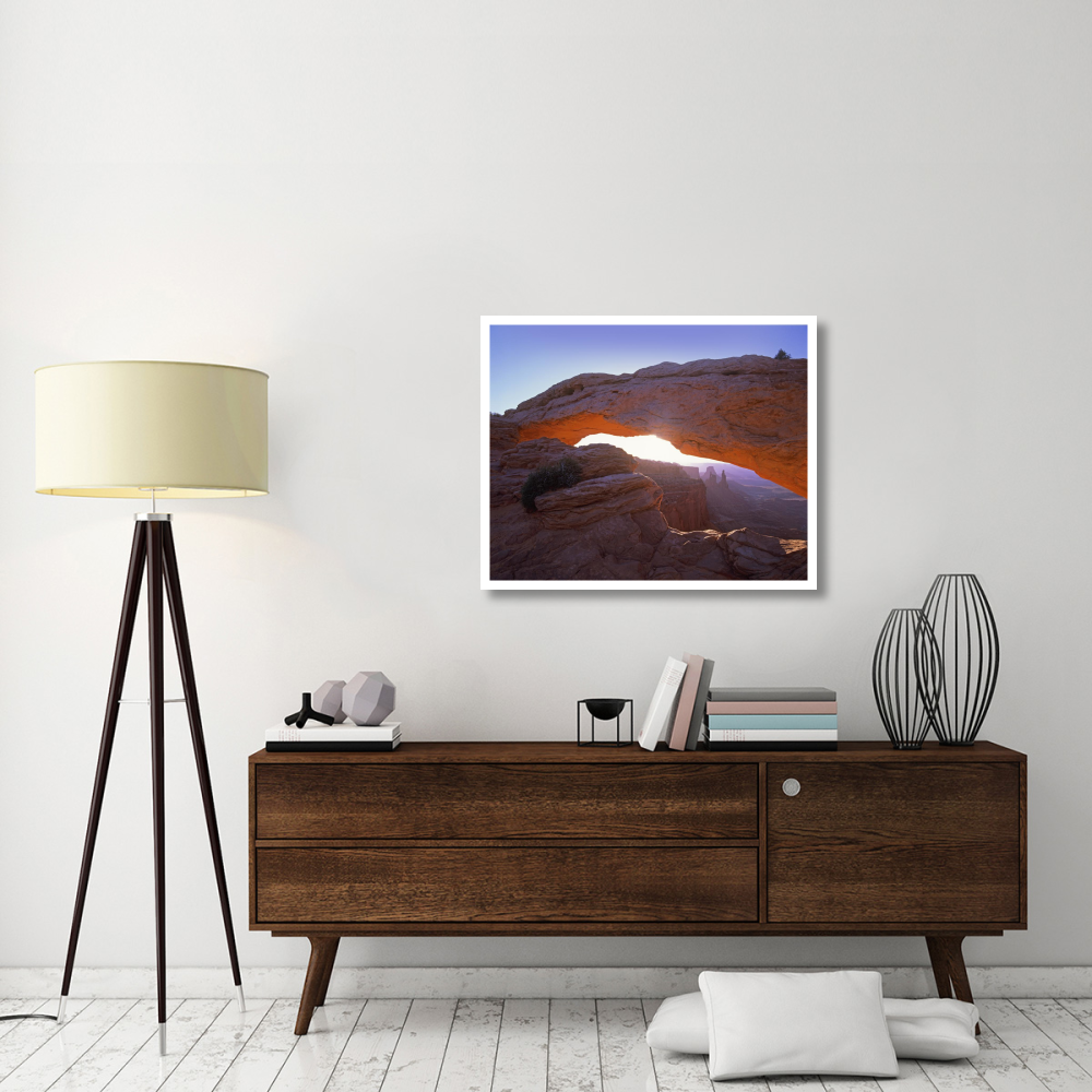 Mesa Arch at sunset from Mesa Arch Trail, Canyonlands National Park, Utah-Paper Art-37&quotx30"