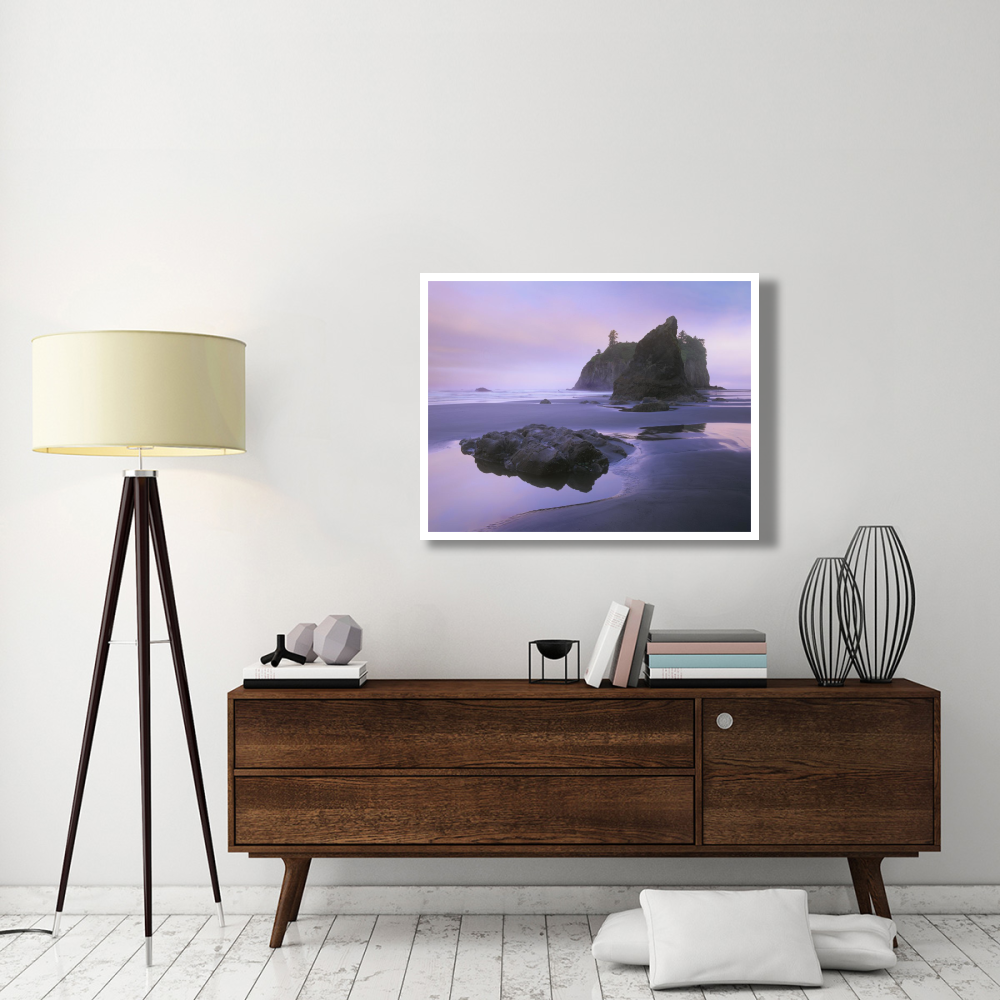 Ruby Beach with seastacks and boulders, Olympic National Park, Washington-Paper Art-42&quotx32"