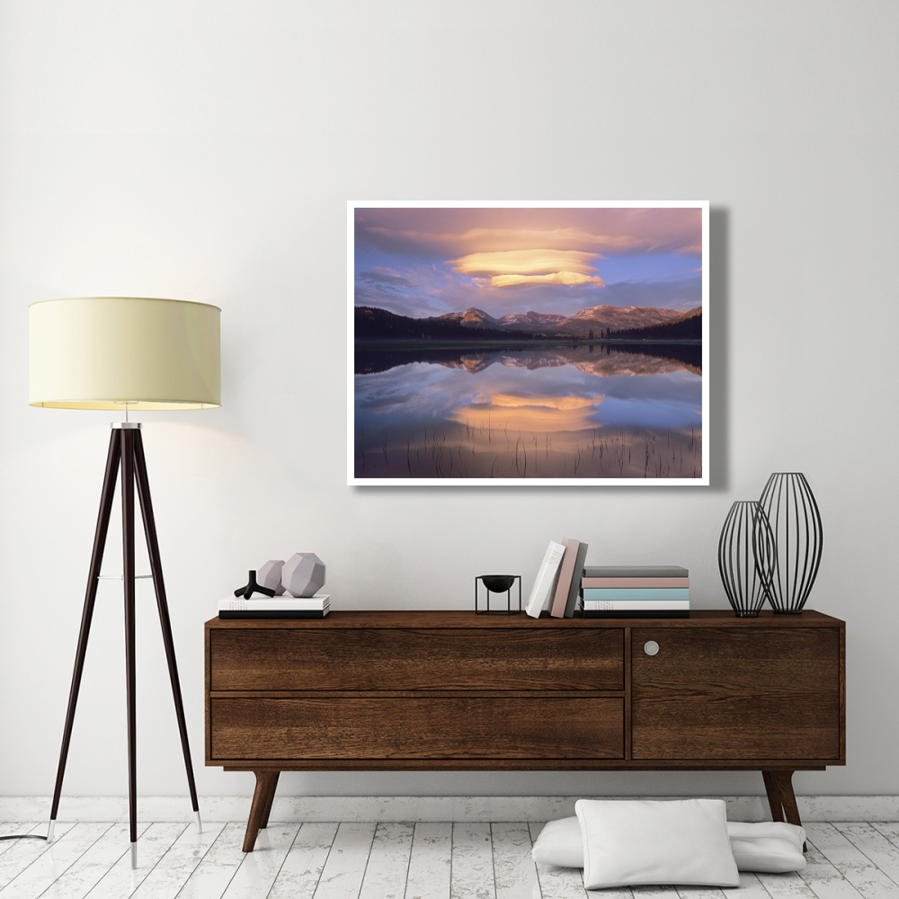 Lenticular clouds over Mount Dana, Mount Gibbs, and Mammoth Peak at Tuolumne Meadows, Yosemite National Park, California-Paper Art-50&quotx38"
