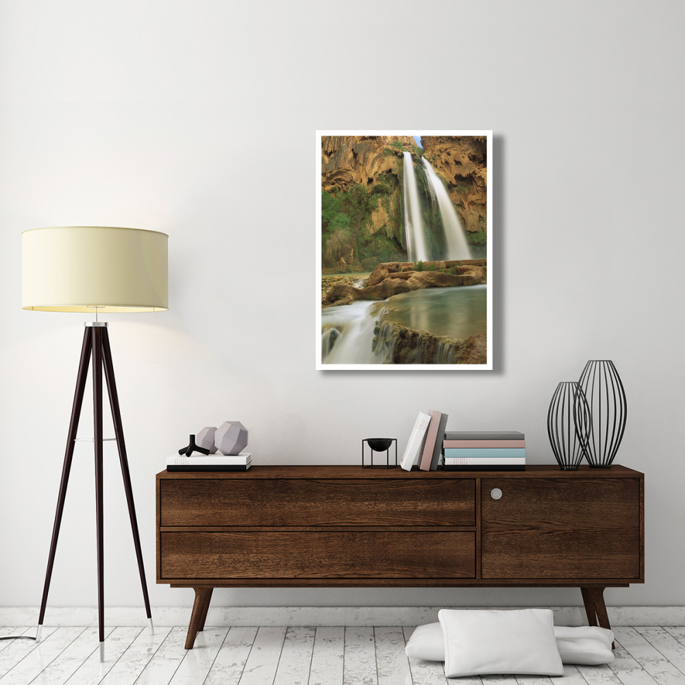 Havasu Creek, lined with Cottonwood trees, Havasu Falls, Grand Canyon, Arizona-Paper Art-32&quotx42"
