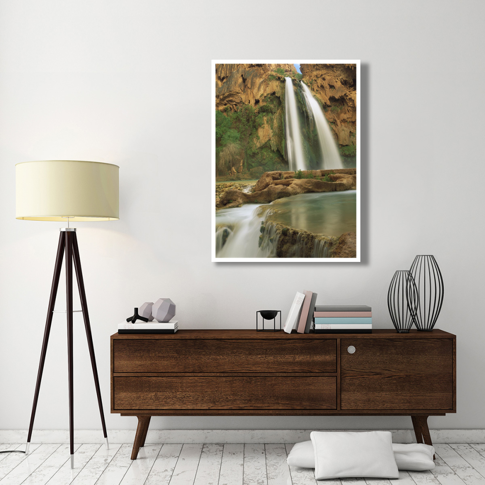 Havasu Creek, lined with Cottonwood trees, Havasu Falls, Grand Canyon, Arizona-Paper Art-38&quotx50"