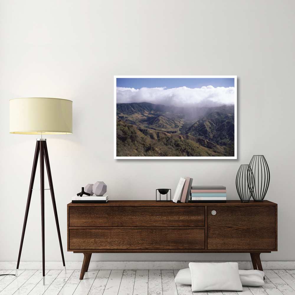 Deforested hills, Monteverde Cloud Forest Reserve, Costa Rica-Paper Art-50&quotx34"