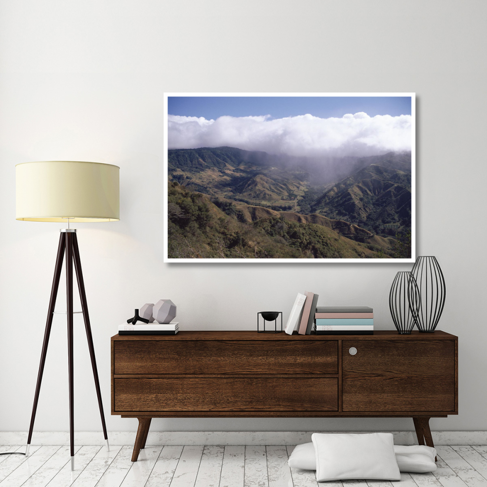 Deforested hills, Monteverde Cloud Forest Reserve, Costa Rica-Paper Art-62&quotx42"