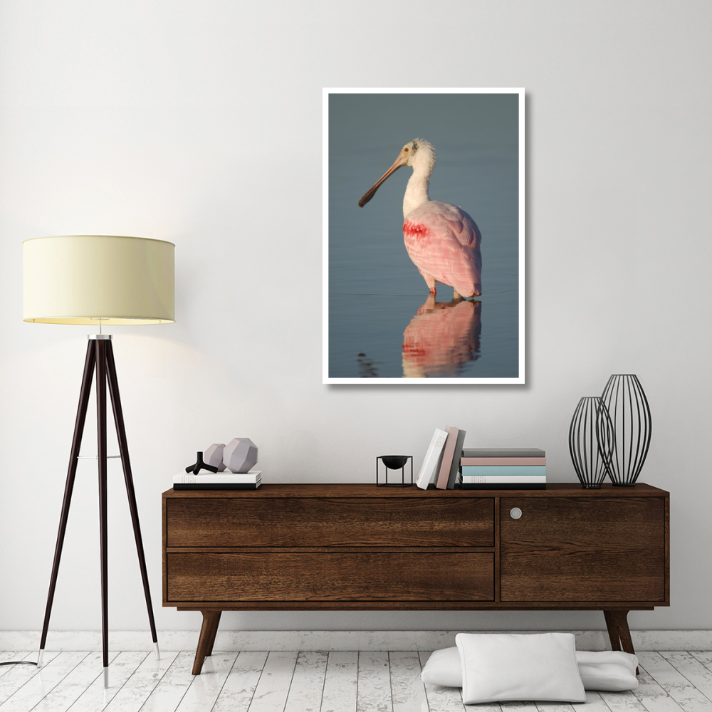 Roseate Spoonbill, Fort Myers Beach, Florida-Paper Art-34&quotx50"