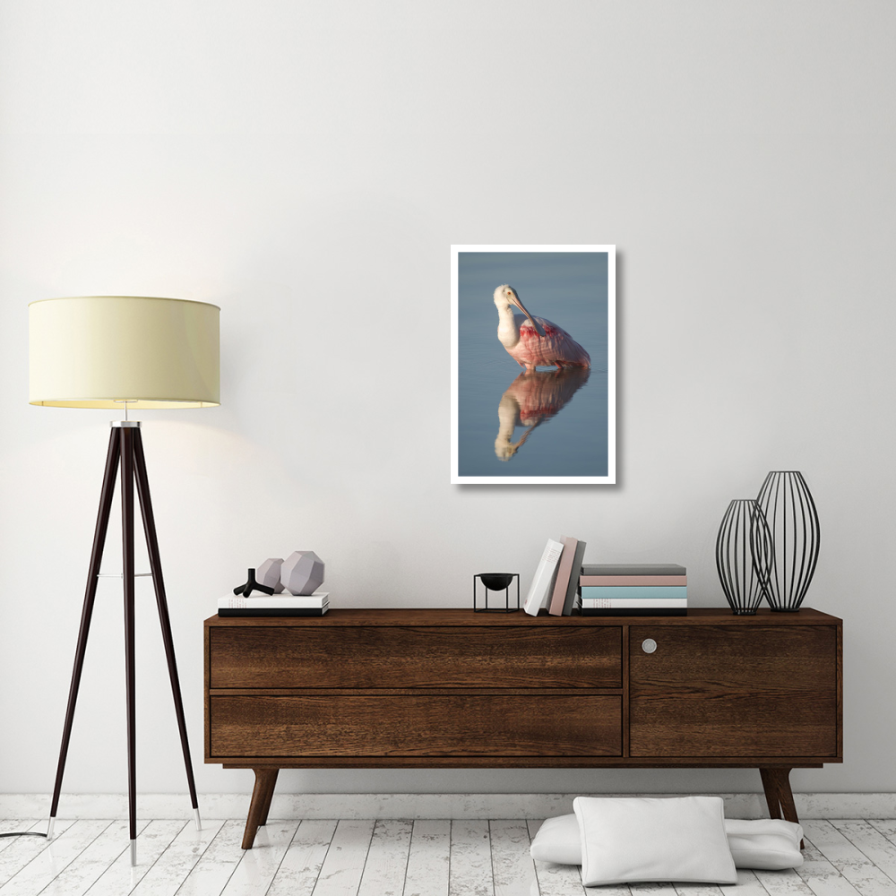 Roseate Spoonbill, Fort Myers Beach, Florida-Paper Art-22&quotx32"