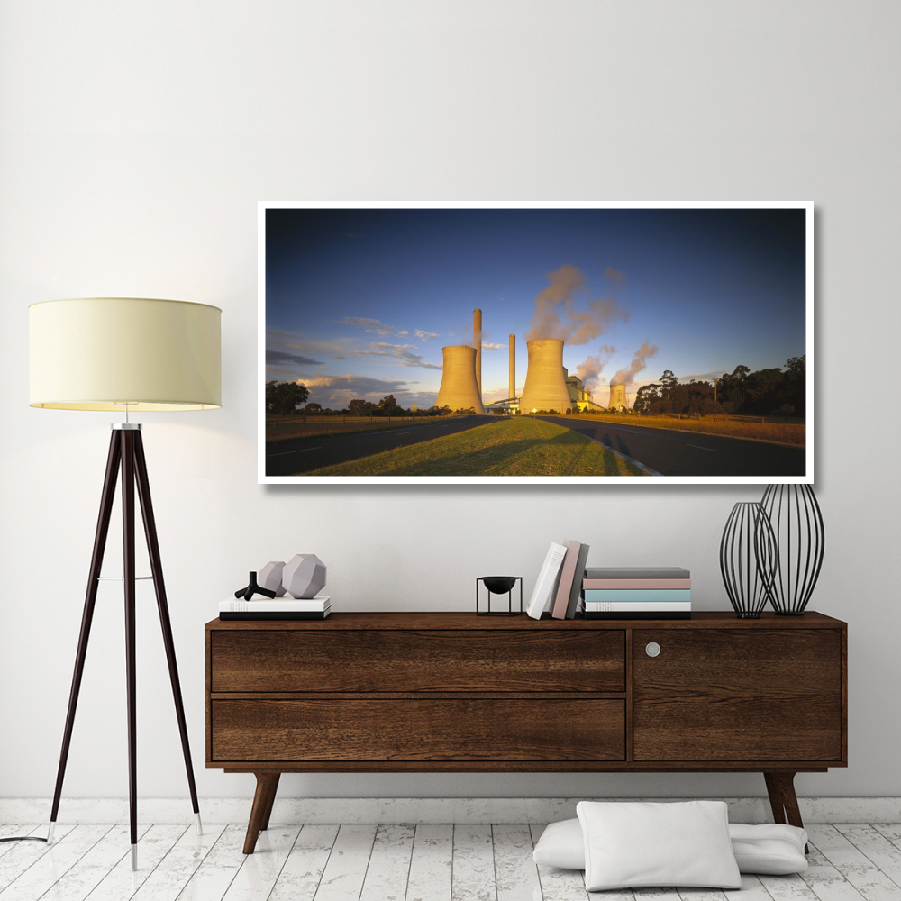 Loy Yang power station, coal burning facility, Latrobe Valley, Victoria, Australia-Paper Art-74&quotx38"