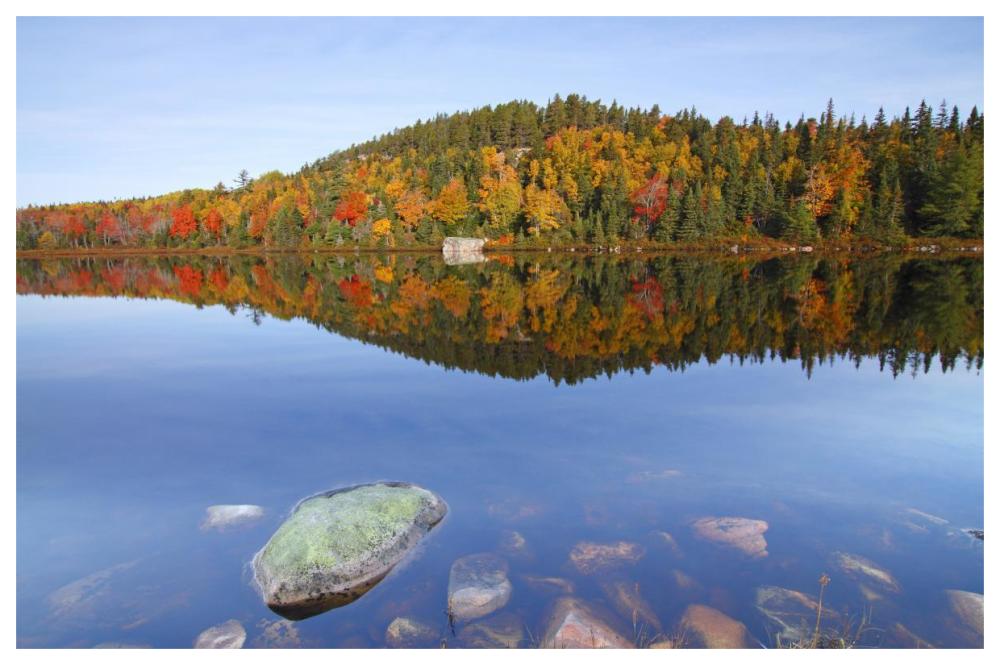 Jigging Cove Lake, Cape Breton Highlands National Park, Nova Scotia, Canada-Paper Art-62"x42"
