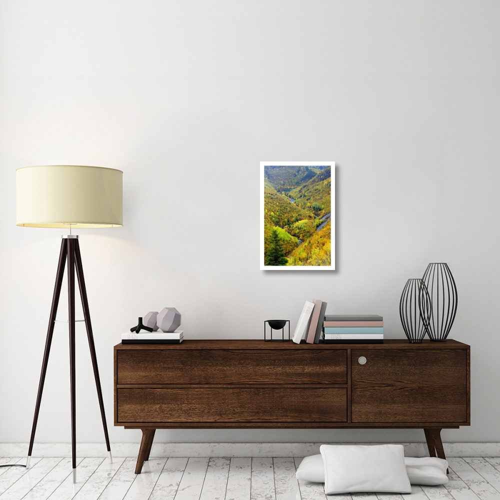 MacKenzie River valley, Cape Breton Highlands National Park, Nova Scotia, Canada-Paper Art-18&quotx26"