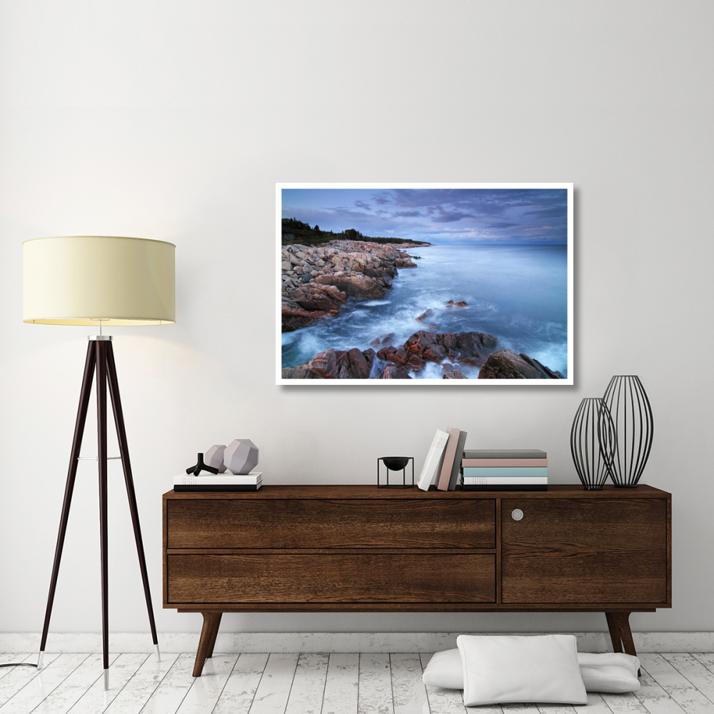 Coastal granite rocks, Cape Breton Highlands National Park, Gulf of St. Lawrence, Nova Scotia, Canada-Paper Art-50&quotx34"
