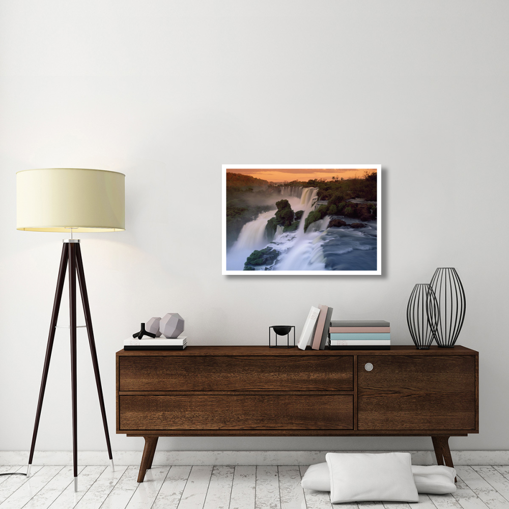 Cascades of the Iguacu Falls, the world's largest waterfalls, Iguacu National Park, Argentina-Paper Art-38&quotx26"