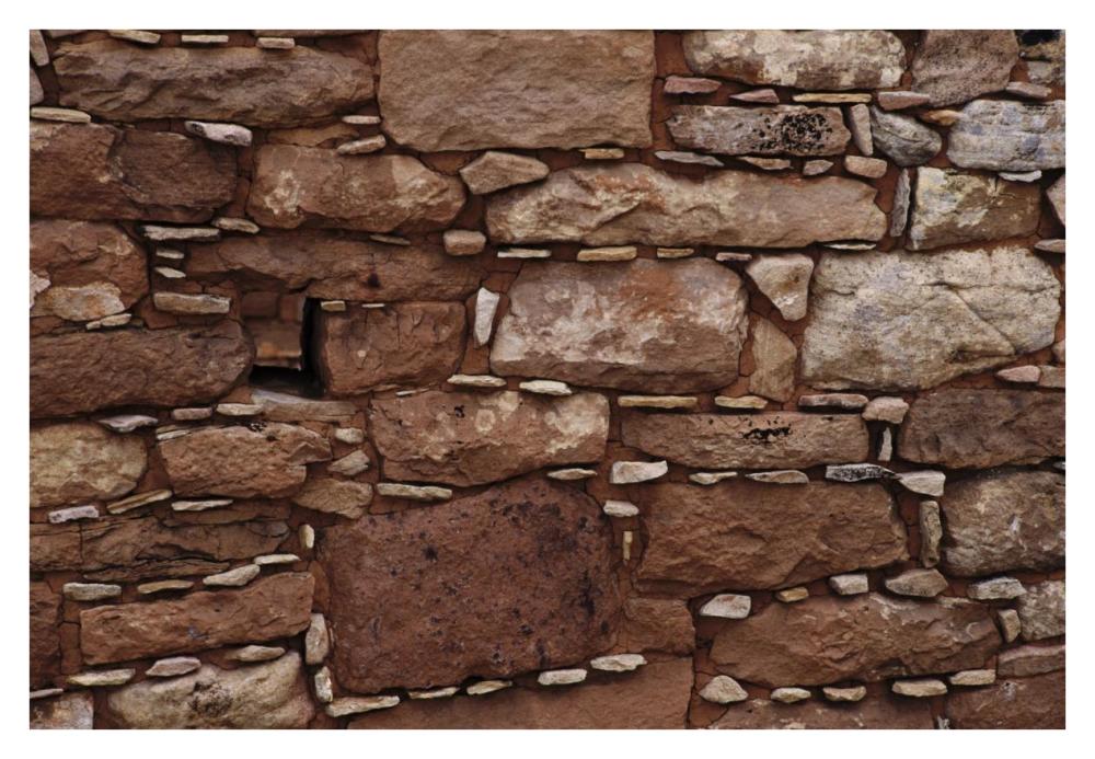Detail of wall in the Square Tower Ruins, Anasazi Ruins, Hovenweep National Monument, Utah-Paper Art-38"x26"