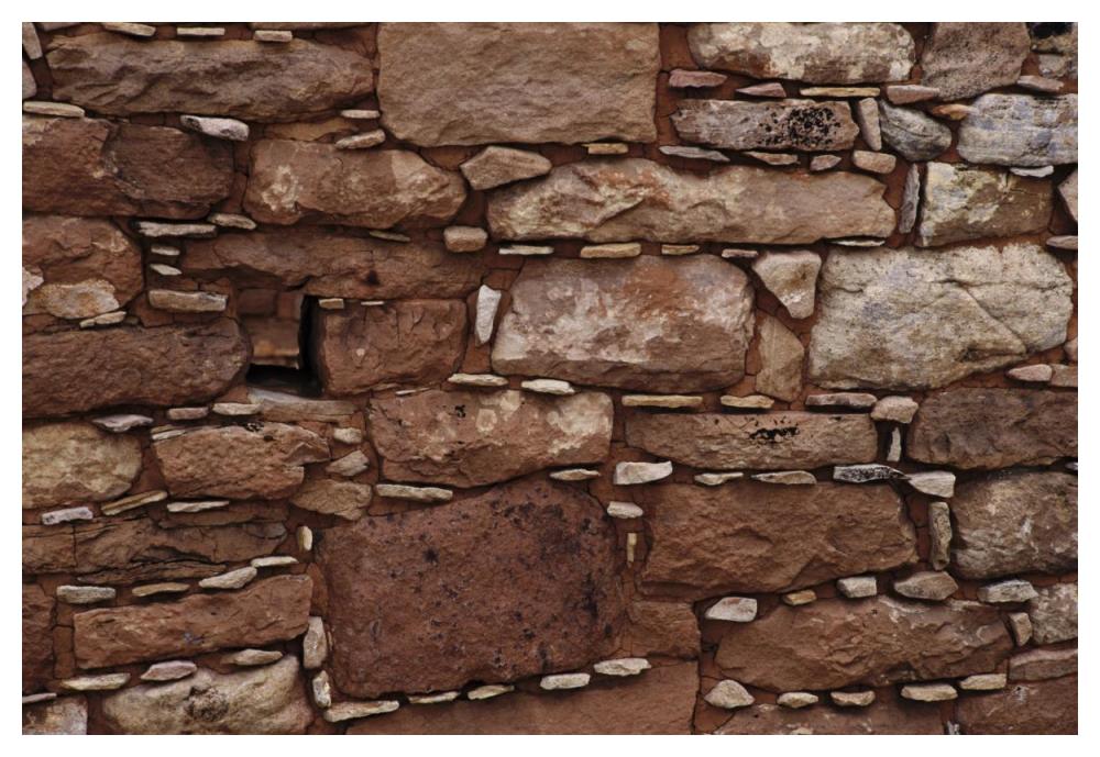 Detail of wall in the Square Tower Ruins, Anasazi Ruins, Hovenweep National Monument, Utah-Paper Art-50"x34"