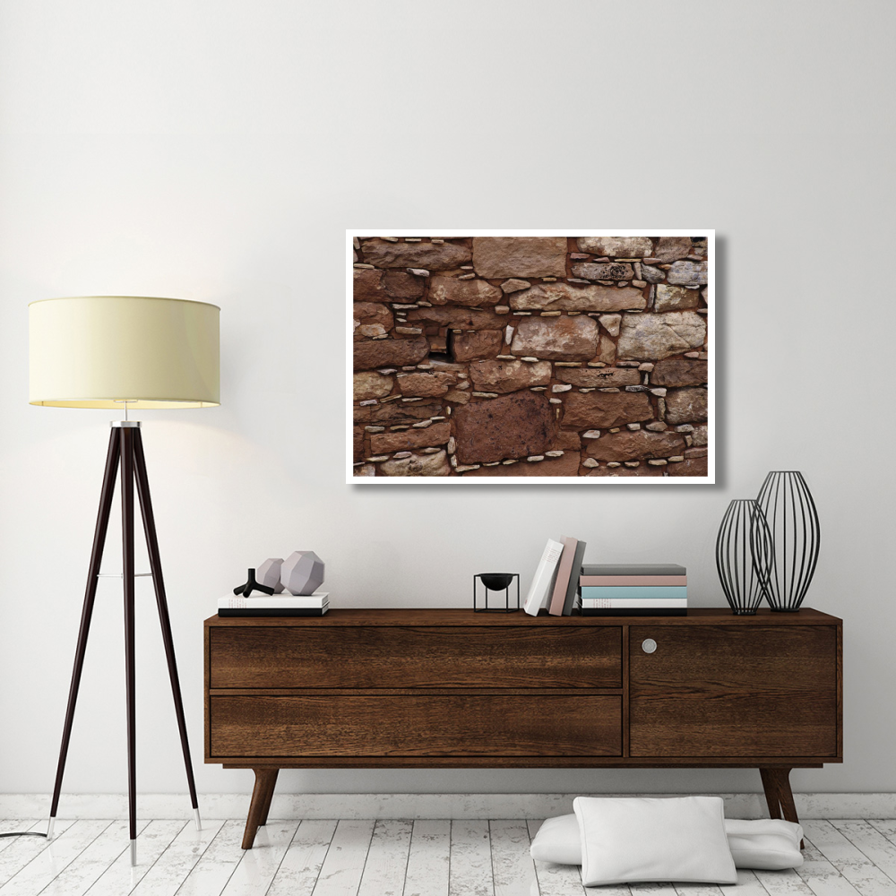 Detail of wall in the Square Tower Ruins, Anasazi Ruins, Hovenweep National Monument, Utah-Paper Art-50&quotx34"