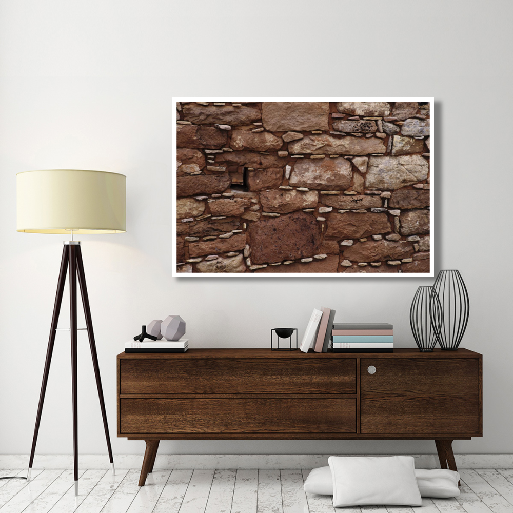 Detail of wall in the Square Tower Ruins, Anasazi Ruins, Hovenweep National Monument, Utah-Paper Art-62&quotx42"