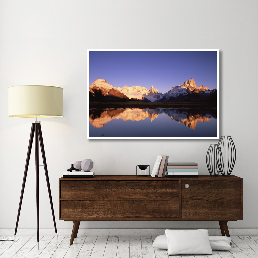 Cerro Torre and Mount Fitzroy-Paper Art-62&quotx42"