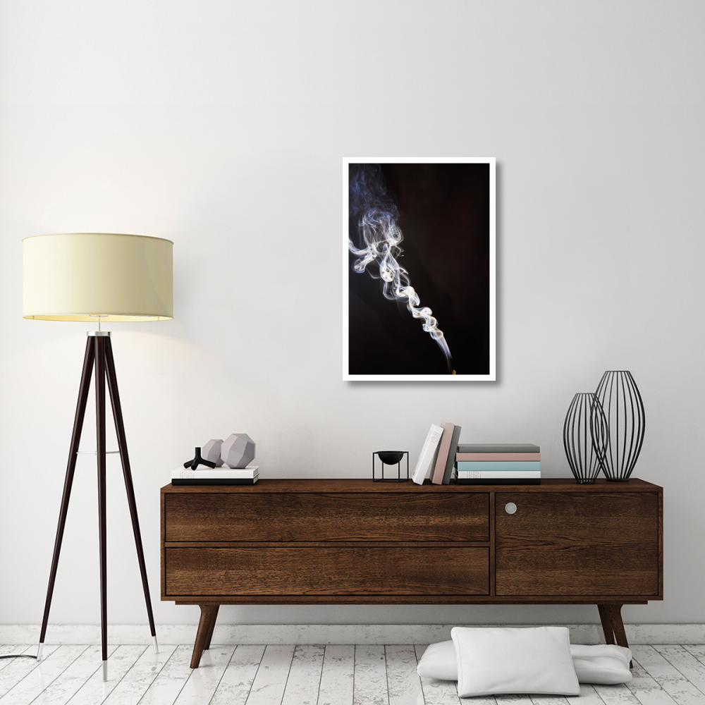 Incense smoke rising, New Zealand-Paper Art-26&quotx38"