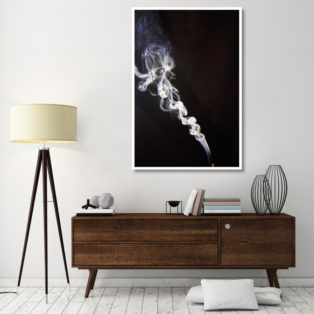 Incense smoke rising, New Zealand-Paper Art-42&quotx62"