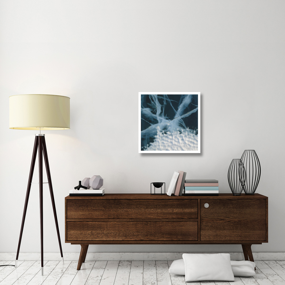 Abstract of marbled ice, Antarctica-Paper Art-26&quotx26"