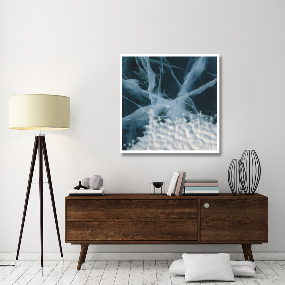 Abstract of marbled ice, Antarctica-Paper Art-42&quotx42"