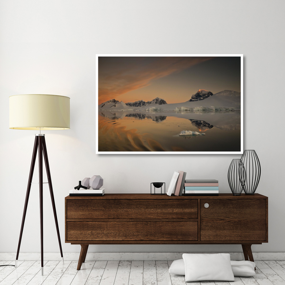 Peaks at sunset, Wiencke Island, Antarctic Peninsula, Antarctica-Paper Art-62&quotx42"