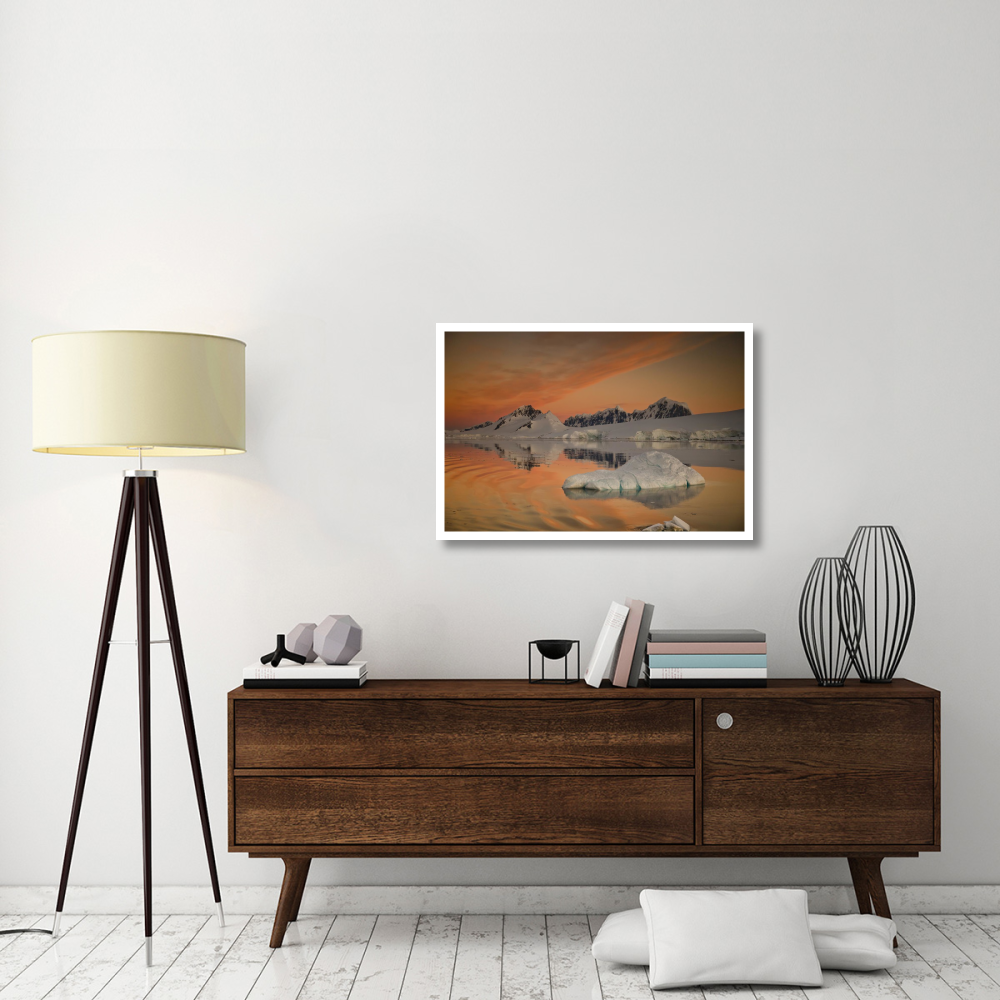 Peaks at sunset, Wiencke Island, Antarctic Peninsula, Antarctica-Paper Art-38&quotx26"